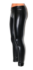 Damen leder optic leggings - optic,