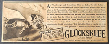 6. Glücksklee evaporierte Milch Kondensmilch Werbeanzeige Werbung Reklame 1929