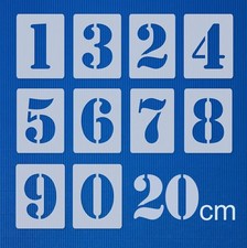 Zahlenschablone 20cm hoch - zahlenschablone,