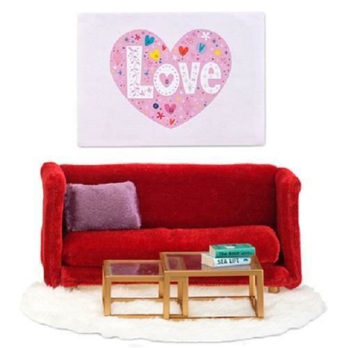Lundby puppenhaus rot - sofa, und
