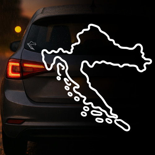 Auto aufkleber kroatien - aufkleber, |