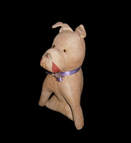 Antikes stofftier hund - stofftier,