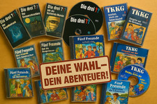 Die 3 ???, TKKG und 5 Freunde! Du hast die Wahl! -Kassette, Kassetten, CD, DVD
