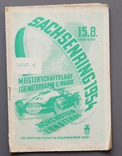 Rennprogramm Sachsenring 1954