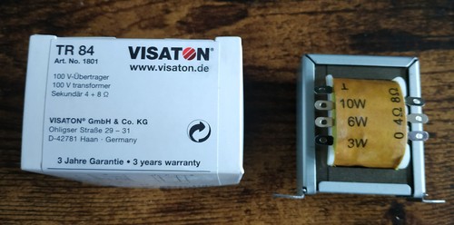 Visaton tr84 100 übertrager - visaton,