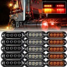 5Stk 4-LED Seitenmarkierungsleuchte Begrenzungsleuchten 12V 24V Anhänger LKW/PKW