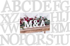 Holz Buchstabe weiß 20 cm -