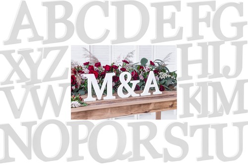 Holz buchstabe weiß - holz,