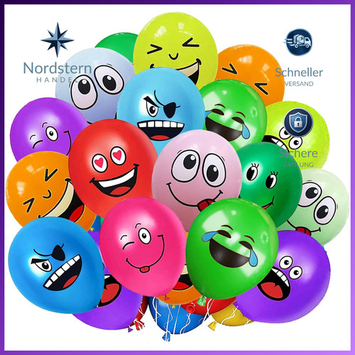 Luftballons zoll smiley - 12,