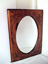 Holz Wandspiegel antik Stil