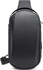 Sling Bag Brusttasche mit USB Port Wasserdicht Crossbody XL für Reisen Wandern