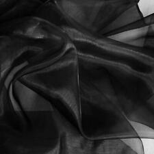 Organza Deko-Stoff in schwarz