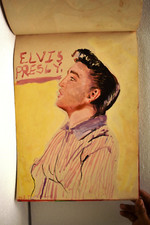 Vintage Handbemalt Wasserfarbe