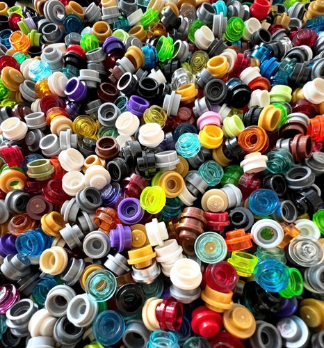 Lego 100 platte 1x1 rund - 100,