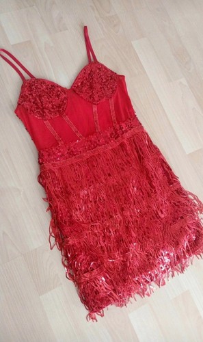 Abendkleid glitzerkleid rot - glitzerkleid,