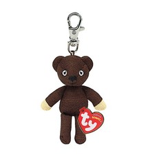 TY Beanies Mr. Bean Teddy Bear, Clip,  ca 10 cm.