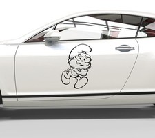 Autoaufkleber Die Schlümpfe Papa Schlumpf