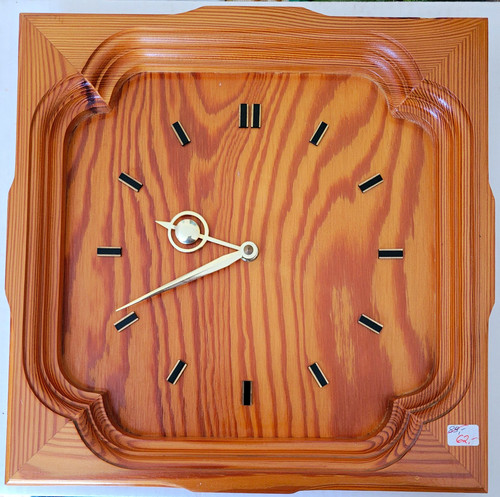 Wanduhr holz quadratisch - wanduhr,