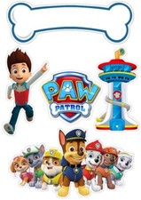 Tortenaufleger paw patrol set - paw,