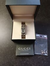 GUCCI  Designer-Damenuhr, Modell 2305 L, Original-Lederbox, Full-Set