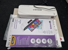 Crenova Laminator, Laminiergerät + Laminierfolien, weiß, wie neu