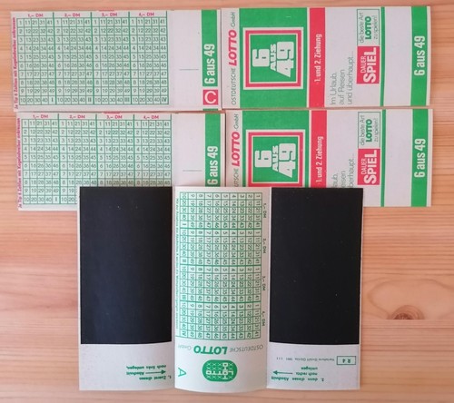 Lottoschein aus 49 - x, 6