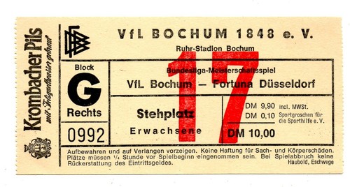 Ticket vfl bochum fortuna - bl,