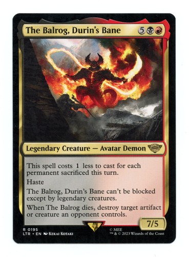 Mtg the balrog durins bane - mtg,