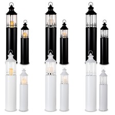 Laterne Leuchtturm Metall Glas