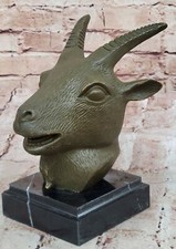 Schaf Kopf Messingskulptur