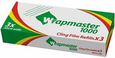 Wrapmaster 1000, 3000, 4500 Frischhaltefolienmine für Mehrzweckverpackung (3er Pack)