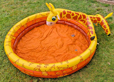 Kinder Planschbecken mit Gartenschlachanschluss