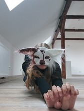 Wunderschöne Therian Katzen Maske