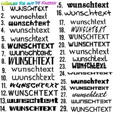 Autoaufkleber wunschtext - 2x,