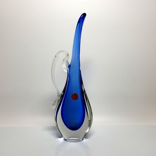 Sommerso henkelvase murano - sommerso,