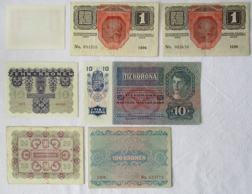 Banknoten bis 100 kr - 7,