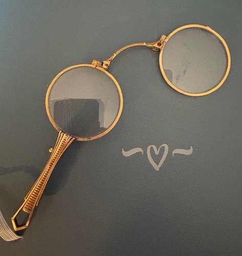 Stielbrille klappbar antik - stielbrille,