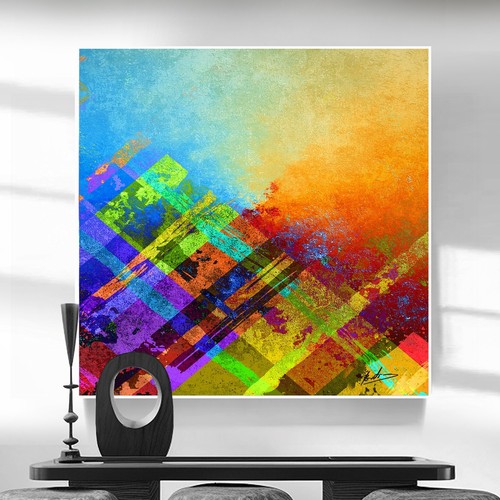 Leinwand bild abstrakt bunt - bild,