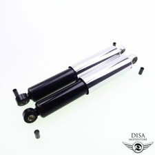 Stoßdämpfer 310mm klassische Optik Hülse chrom für Mofa Moped Mokick KKR