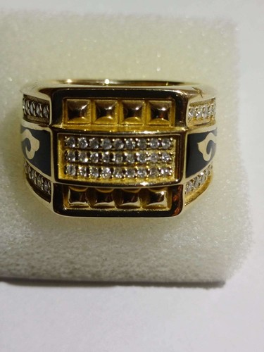 Unisex gold 585 ring - unisex,