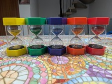 Sanduhren Set XXL bruchsicher 5 Stück Kinder - farbig