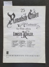 25 Romantische Etüden : für Flöte  : op.66 : Köhler, Ernesto: