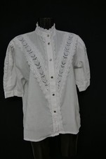 Gr.46 Trachtenbluse weiß