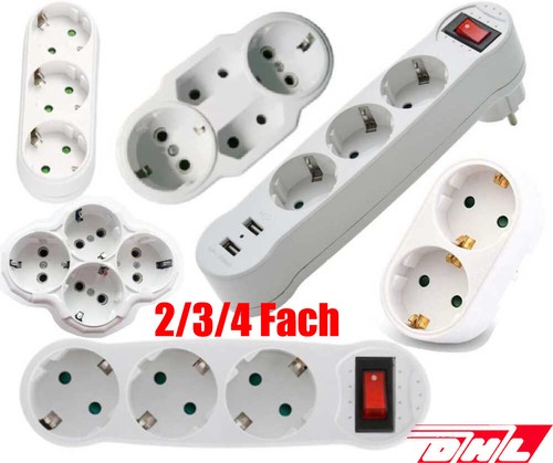 4fach steckdose - eu,
