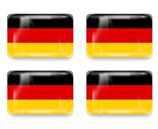 4x 3D Gel Aufkleber Germany Fahne  Flagge Deutschland Sticker
