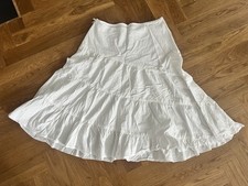 H&M Stufenrock Gr. S weiß