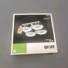 Wofi LED Deckenleuchte Space Chrom 30x7,5cm 4 x 6W 2200lm warmweiß 3000K Dimmbar