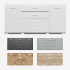 Kommode KVIBY K08 Sideboard 160 cm Schrank Anrichte Highboard Mehrzweckschrank
