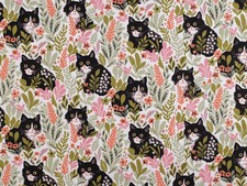 Baumwollstoff Katzenstoff 0,5m