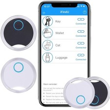 2 Pack Schlüsselfinder Tags Tracker Smart Alarm Anti-Lost Wanderverschluss